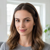 Serre tete ondulé maintenant les cheveux d’une femme au quotidien sans glisser.